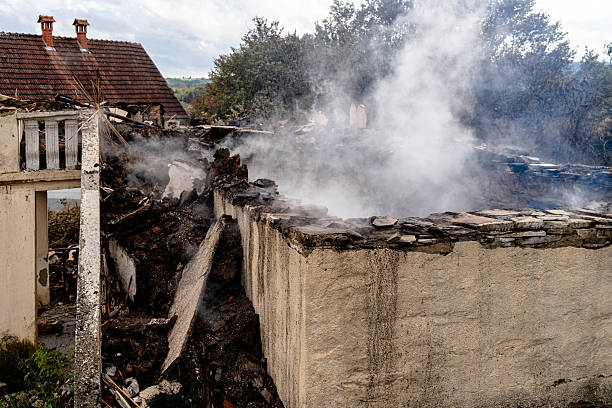 Professional Fire Damage Removal technician working in Naples, TX